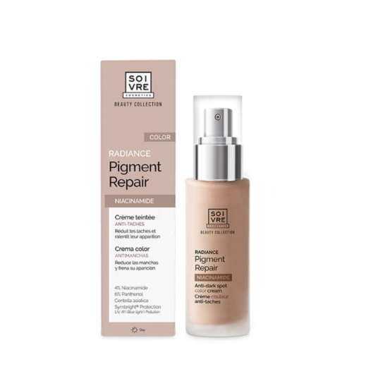 SOIVRE COSMETICS CREMA FACIAL COLOR RADIANCE PIGMENT REPAIR 30ML Radiance Niacinamida. Tratamiento antimanchas.