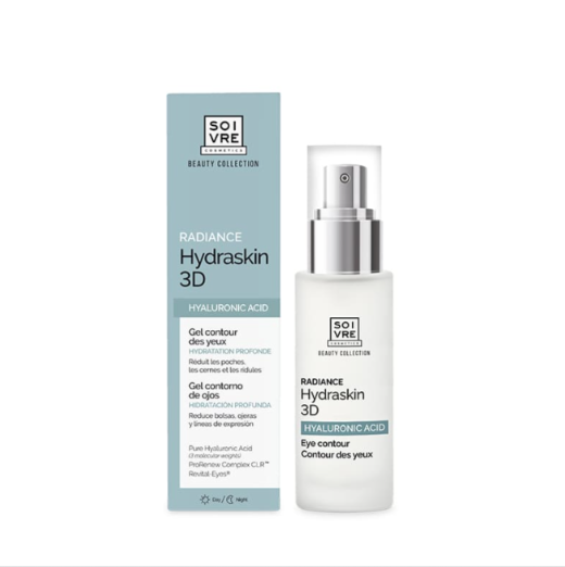SOIVRE COSMETICS CONTORNO DE OJOS RADIANCE HYDRASKIN 3D 30ML Radiance Ácido Hialurónico. Piel hidratada y jugosa.
