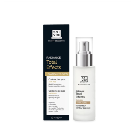 SOIVRE COSMETICS CONTORNO DE OJOS RADIANCE TOTAL EFFECTS 30ML Radiance Global Anti-aging. Tratamiento intensivo antiedad.