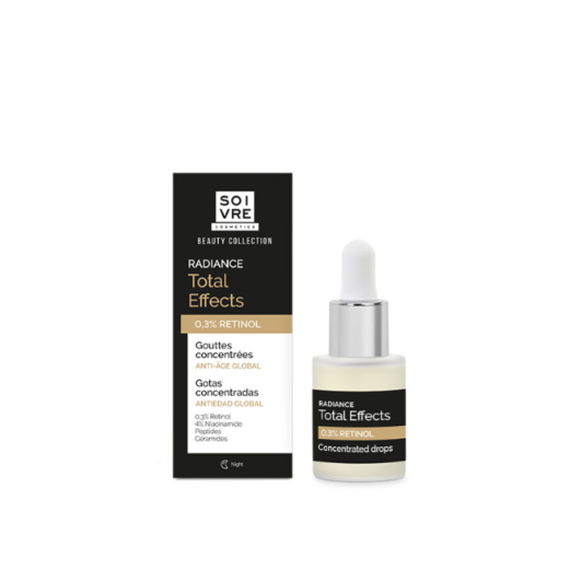 SOIVRE COSMETICS GOTAS CONCENTRADAS RADIANCE TOTAL EFFECTS 15ML Radiance Global Anti-aging. Tratamiento intensivo antiedad.