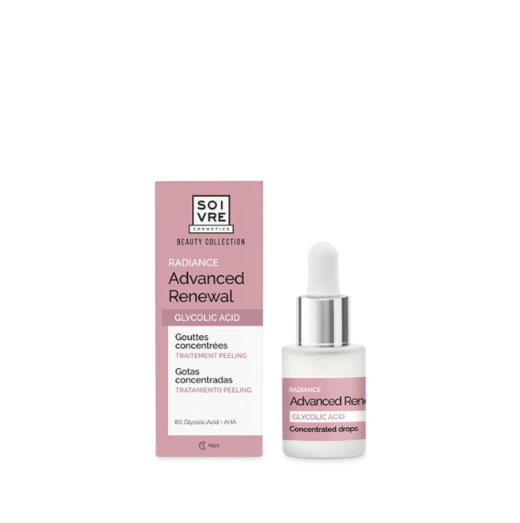 SOIVRE COSMETICS GOTAS CONCENTRADAS RADIANCE ADVANCED RENEWAL 15ML Radiance Ácido Glicólico. Tratamiento peeling.
