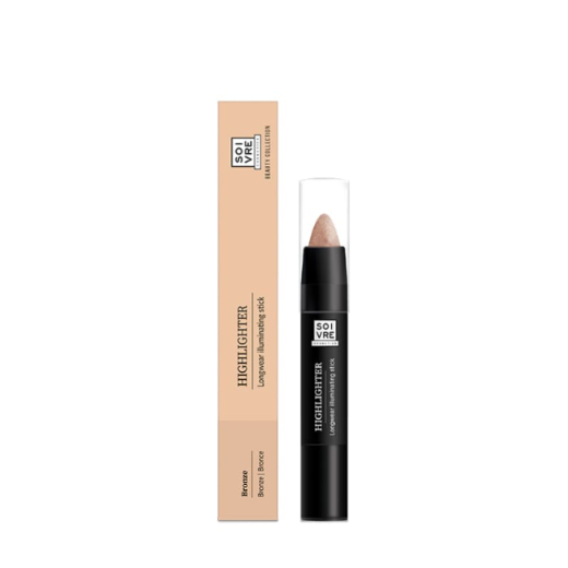 SOIVRE COSMETICS ILUMINADOR BRONZE 4G Maquillaje Longwear illuminating stick.