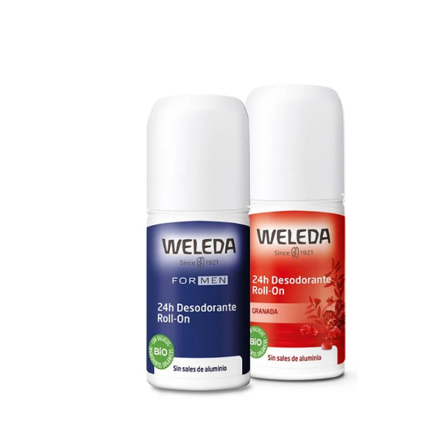 Weleda cosmética natural y bio Pack desodorante Roll-On Granada - hombre