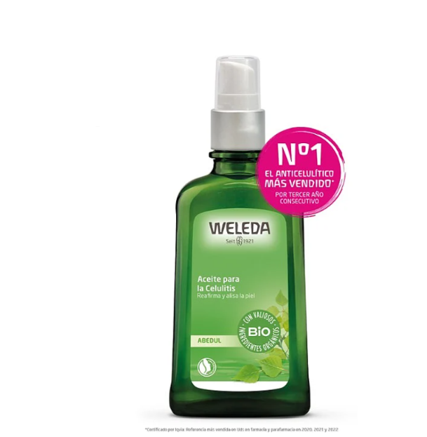 Weleda cosmética natural y bio Aceite de Abedul para la Celulitis
