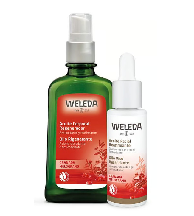 Weleda cosmética natural y bio DÚO Reafirmante Antioxidante Rostro y Cuerpo