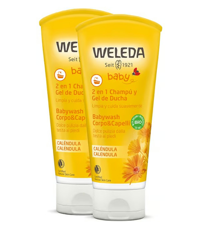 Weleda cosmética natural y bio Duplo Champú y Gel de Ducha de Caléndula