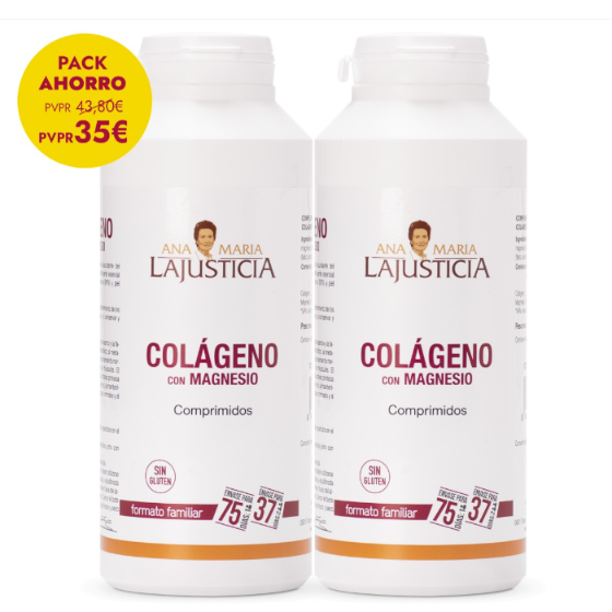 Ana María Lajusticia nutrientes, cuidado y conservación de la salud PACK AHORRO COLÁGENO CON MAGNESIO