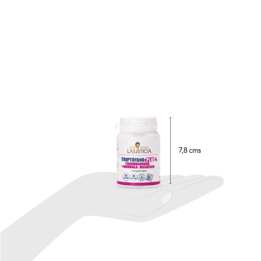 Ana María Lajusticia nutrientes, cuidado y conservación de la salud TRIPTOFANO PLUS CON ASHWAGANDHA+ RHODIOLA Y MAGNESIO (60 comp.)