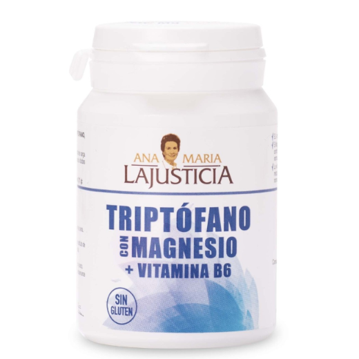 Ana María Lajusticia nutrientes, cuidado y conservación de la salud TRIPTOFANO CON MAGNESIO + VITAMINA B6 (60 comp.)