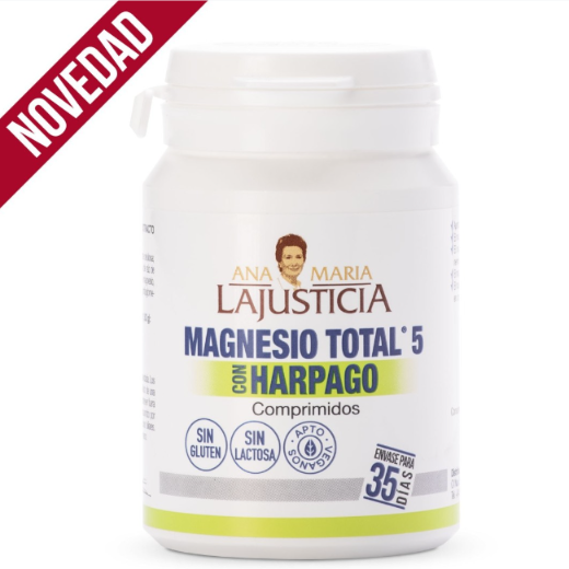 Ana María Lajusticia nutrientes, cuidado y conservación de la salud MAGNESIO TOTAL 5 CON HARPAGO (70 comp.)