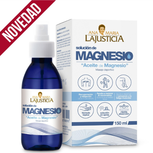 Ana María Lajusticia nutrientes, cuidado y conservación de la salud ACEITE DE MAGNESIO (150 ml)