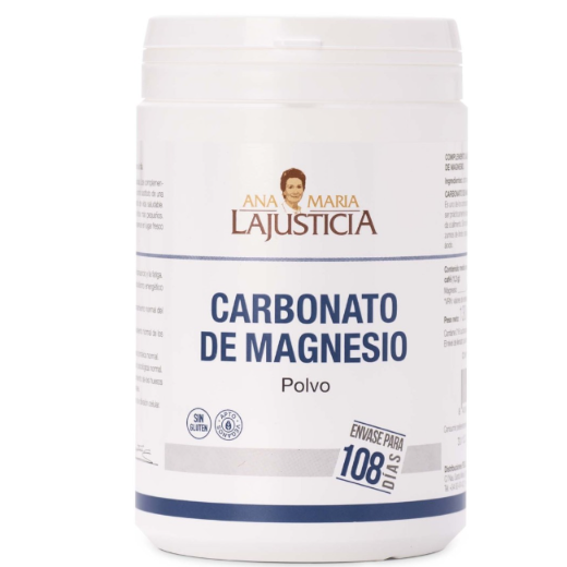 Ana María Lajusticia nutrientes, cuidado y conservación de la salud CARBONATO DE MAGNESIO (130 gr) - Polvo