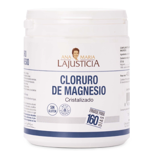 Ana María Lajusticia nutrientes, cuidado y conservación de la salud CLORURO DE MAGNESIO (400 gr) - Cristalizado