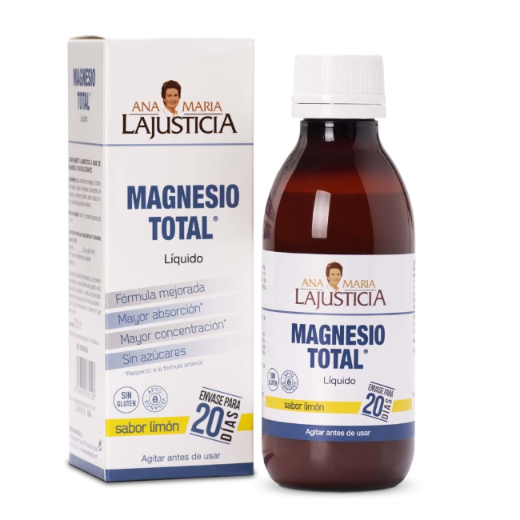 Ana María Lajusticia nutrientes, cuidado y conservación de la salud MAGNESIO TOTAL Sabor limón (200ml) - Líquido