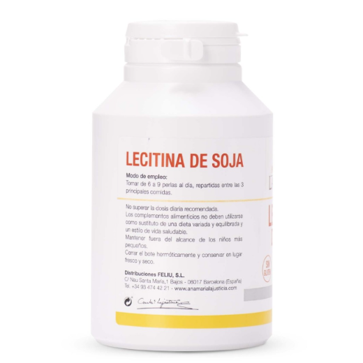Ana María Lajusticia nutrientes, cuidado y conservación de la salud LECITINA DE SOJA (300 perlas)
