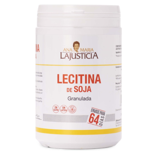 Ana María Lajusticia nutrientes, cuidado y conservación de la salud LECITINA DE SOJA (450 gr) granulada