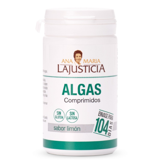 Ana María Lajusticia nutrientes, cuidado y conservación de la salud ALGAS Sabor limón (104 comp.)