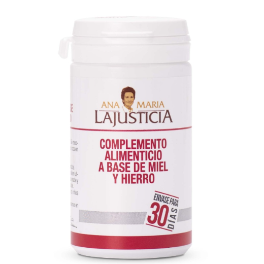 Ana María Lajusticia nutrientes, cuidado y conservación de la salud HIERRO CON MIEL (135 gr)
