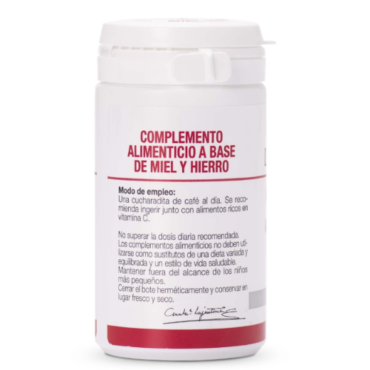Ana María Lajusticia nutrientes, cuidado y conservación de la salud HIERRO CON MIEL (135 gr)