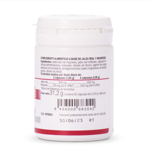 Ana María Lajusticia nutrientes, cuidado y conservación de la salud JALEA REAL CON MAGNESIO (60 cap.) Ana María Lajusticia nutrientes, cuidado y conservación de la salud JALEA REAL CON MAGNESIO (60 cap.)