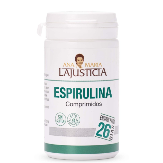 Ana María Lajusticia nutrientes, cuidado y conservación de la salud ESPIRULINA (160 comp.)