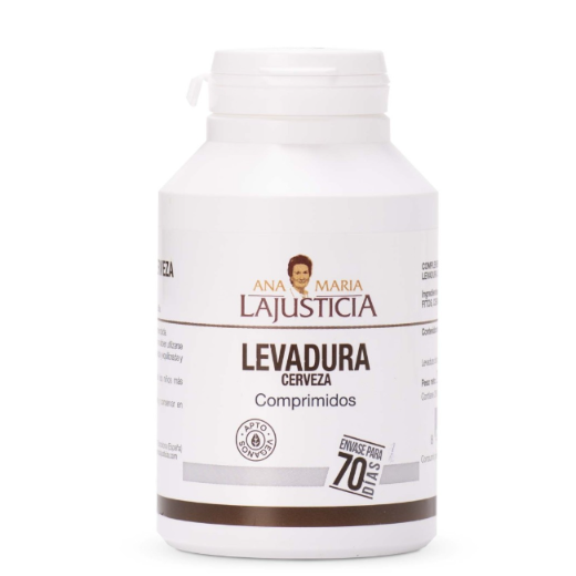 Ana María Lajusticia nutrientes, cuidado y conservación de la salud LEVADURA DE CERVEZA (280 comp.)