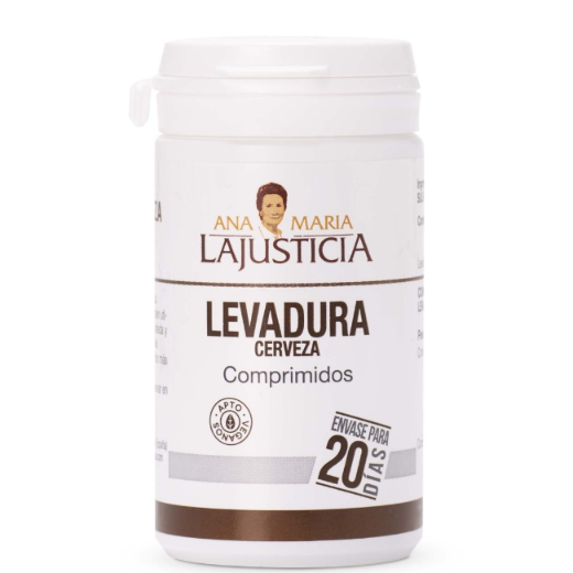 Ana María Lajusticia nutrientes, cuidado y conservación de la salud LEVADURA DE CERVEZA (80 comp.)