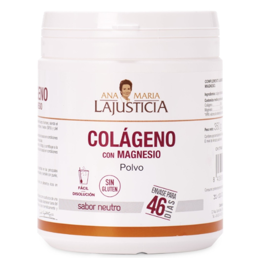 Ana María Lajusticia nutrientes, cuidado y conservación de la salud COLAGENO CON MAGNESIO (350 gr)