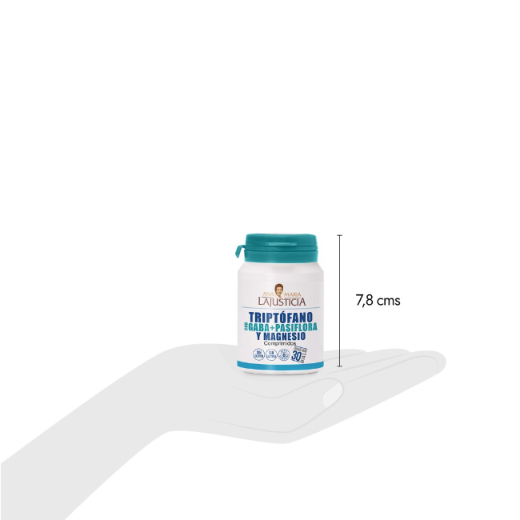 Ana María Lajusticia nutrientes, cuidado y conservación de la salud TRIPTOFANO CON GABA + PASIFLORA Y MAGNESIO (60 comp.)