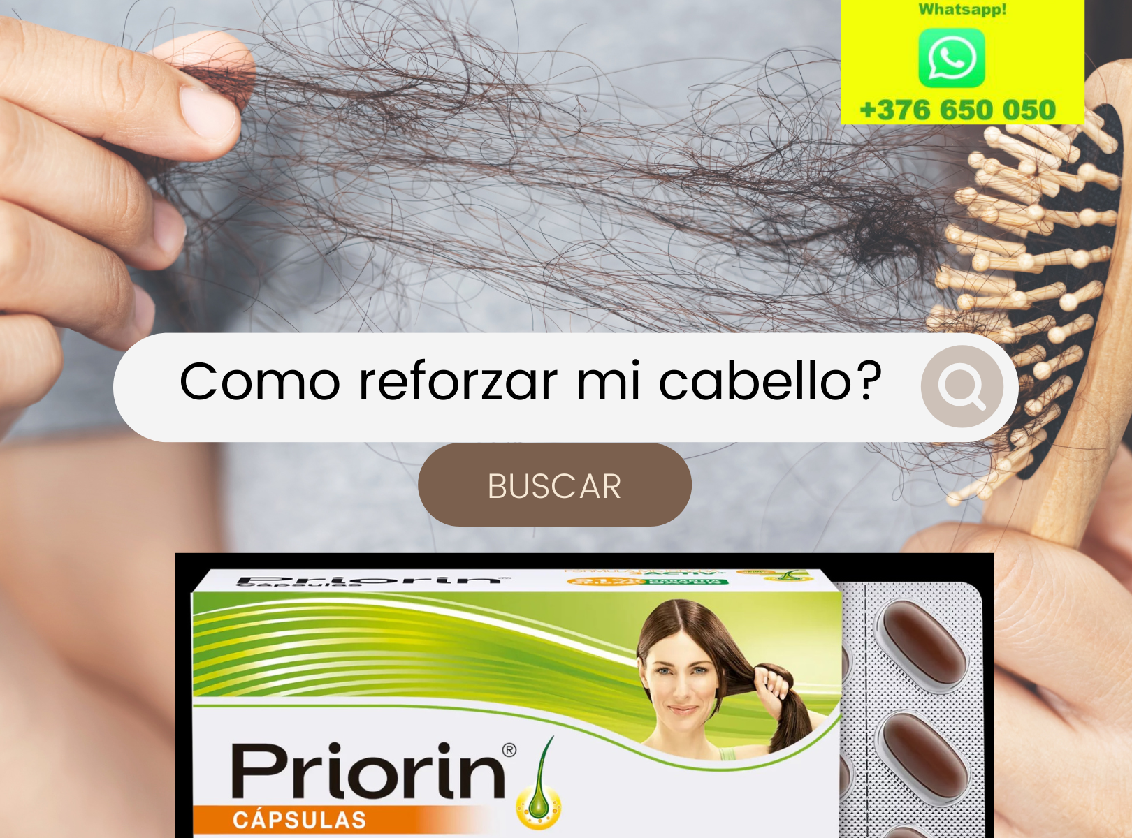 Comprar Priorin® Cápsulas de BAYER en GRAN FARMACIA ANDORRA. Tratamiento para la caída y salud del cabello fórmula con Biotina