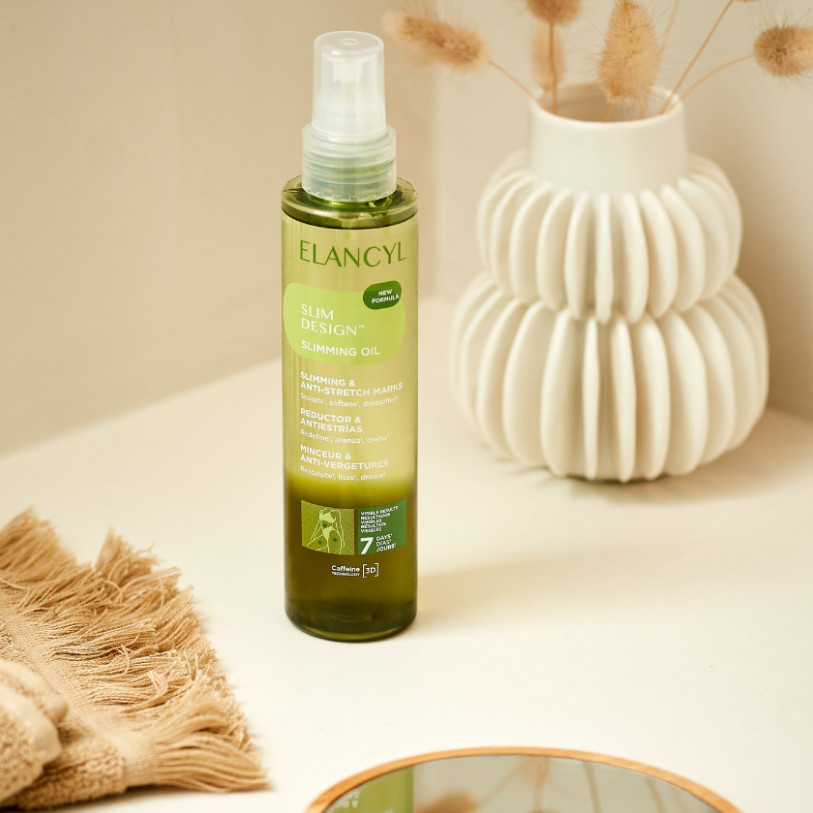 ELANCYL tratamiento celulitis, adelgazamiento y envejecimiento corporal SLIM DESIGN ACEITE ANTICELULÍTICO & ANTIESTRÍAS