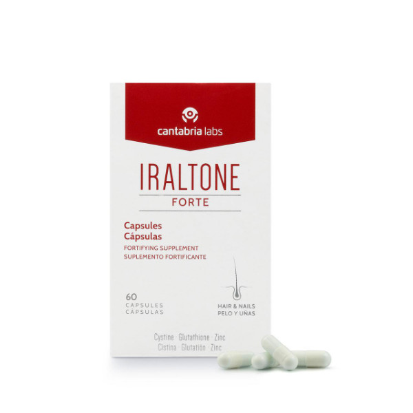 IRALTONE estimula el crecimiento de cabello y reduce la caída del cabello IRALTONE FORTE Cápsulas Manejo de la caída capilar aguda o estacional