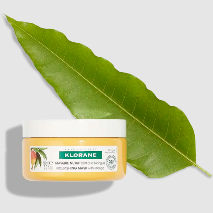 KLORANE Cuidados del cabello inspirados en la botánica MANGO | CABELLO Mascarilla nutritiva al Mango Realza el brillo - Nutre