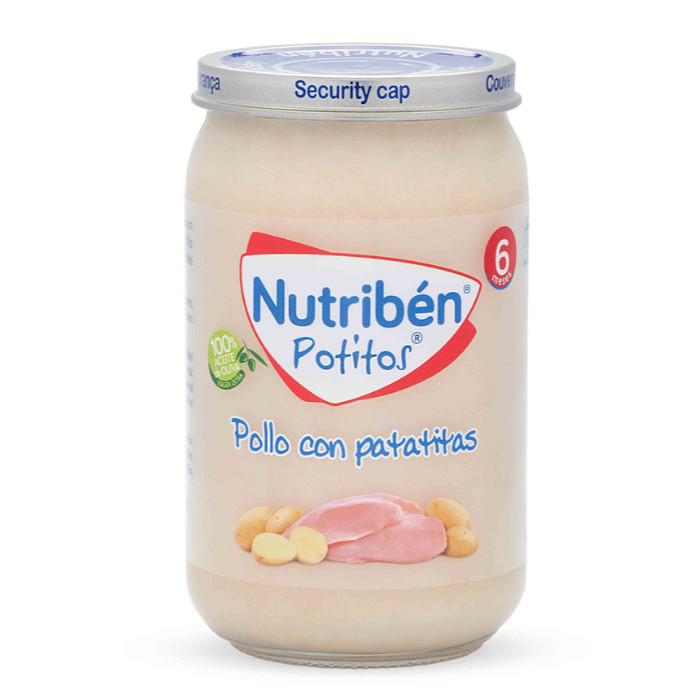 NUTRIBEN la mejor alimentación infantil, potitos y papillas Potito Pollo con patatitas