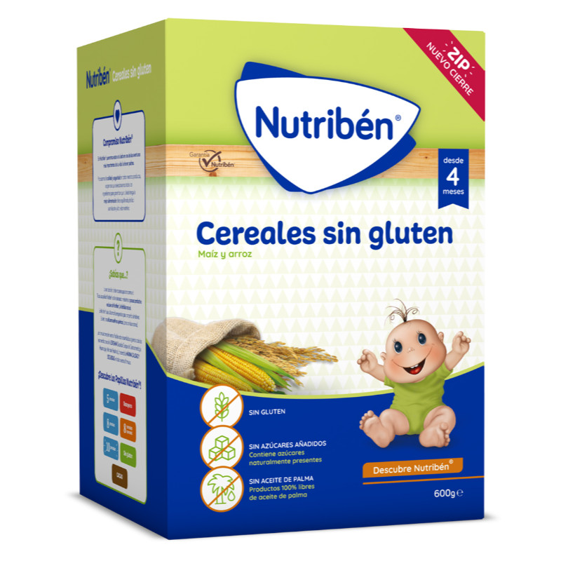 NUTRIBEN la mejor alimentación infantil, potitos y papillas Nutribén® Cereales Sin Gluten