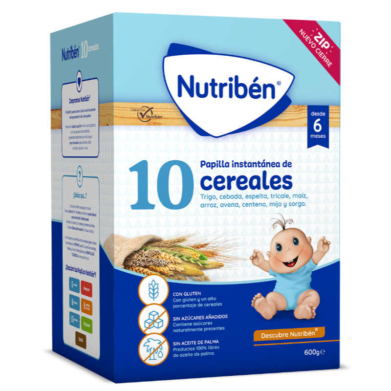 NUTRIBEN la mejor alimentación infantil, potitos y papillas Nutribén® 10 Cereales