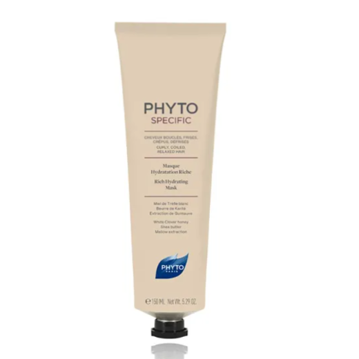 PHYTO Fuerza, Crecimiento, Volumen | Cabellos y Uñas CURLY, FRIZZY, RELAXED HAIR - Moisturizes, softens and detangles PHYTOSPECIFIC RICH HYDRATION MASK