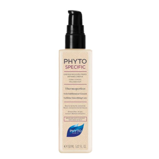PHYTO Fuerza, Crecimiento, Volumen | Cabellos y Uñas CURLY, FRIZZY, RELAXED HAIR - Smoothing, strength, suppleness PHYTOSPECIFIC THERMOPERFECT SMOOTHING CARE