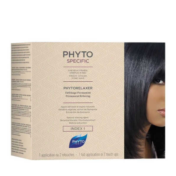 PHYTO Fuerza, Crecimiento, Volumen | Cabellos y Uñas CURLY, FINE FRIZZY HAIR - Relaxed to perfection PHYTOSPECIFIC PHYTORELAXER PERMANENT RELAXER INDEX 1