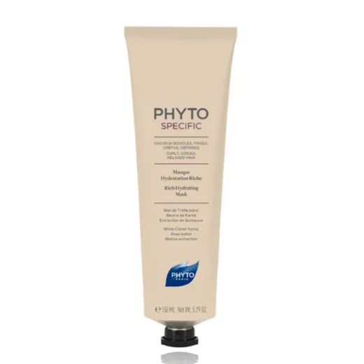PHYTO Fuerza, Crecimiento, Volumen | Cabellos y Uñas CURLY, FRIZZY, RELAXED HAIR - Moisturizes, softens and detangles PHYTOSPECIFIC RICH HYDRATION MASK