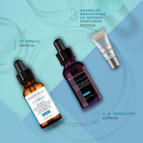 SkinCeuticals, mejorar SALUD DE LA PIEL ANTIENVEJECIMIENTO ÓPTIMO RUTINA ANTIEDAD Y FOTOPROTECCIÓN ANTIMANCHAS