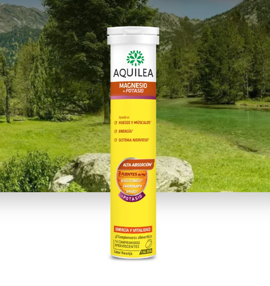 Comprar en Gran Farmacia Andorra AQUILEA Aquilea Magnesio + Potasio Tu combinación para ayudar a recuperar el tono muscular