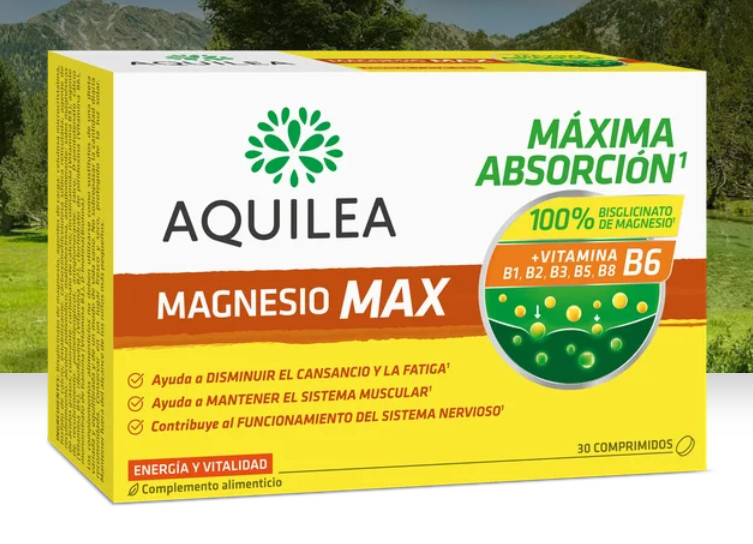 Comprar en Gran Farmacia Andorra AQUILEA Aquilea Magnesio Max Con Bisglicinato de Magnesio de alta absorción