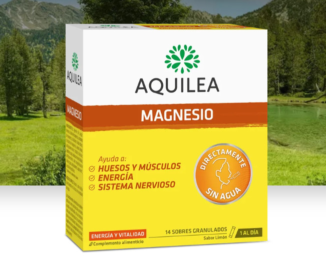Comprar en Gran Farmacia Andorra AQUILEA Aquilea Magnesio Granulado en sobres para el cansancio El magnesio que se lleva