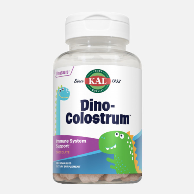 Comprar en Gran Farmacia Andorra Dino Colostrum™ Choco- 60 Dinosaurios Masticables Sabor Chocolate.