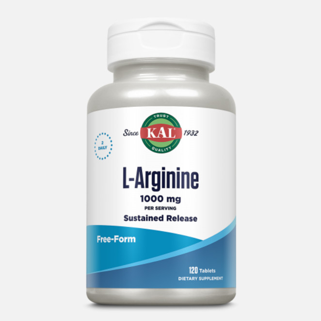 Comprar en Gran Farmacia Andorra Kal L-Arginine 1000 Mg- 120 Comprimidos Acción Retardada. Apto Para Veganos. Sin Gluten.