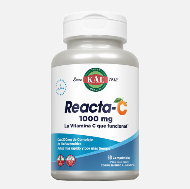 Comprar en Gran Farmacia Andorra Kal Reacta C™1000 Mg-60 Comprimidos. Apto Para Veganos