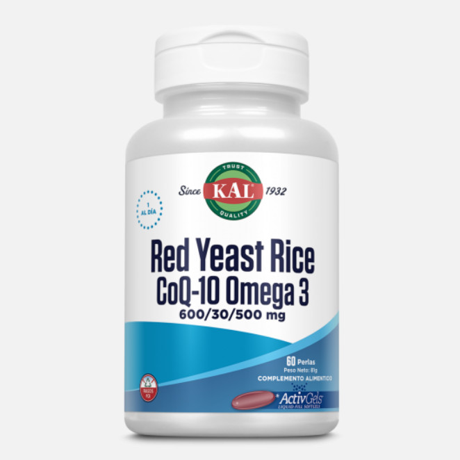 Comprar en Gran Farmacia Andorra Kal Red Rice/ Q10/ Omega 3 - 60 Activgels