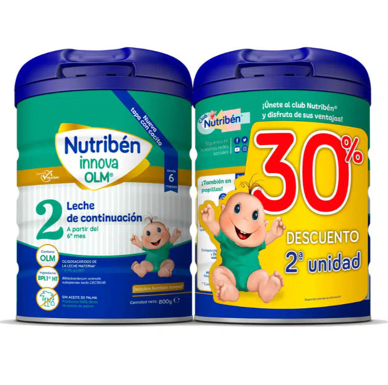 Comprar en Gran Farmacia Andorra Bipack Leche Nutribén innova OLM® 2 desde los 6 meses 2x800gr