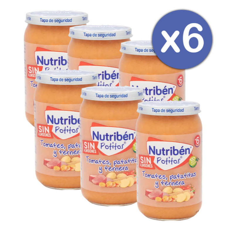 Comprar en Gran Farmacia Andorra Potito de tomates, patatitas y ternera sin almidones 235 gr - Pack de 6 unidades 235gr x 6